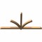 Ekena Millwork Redmond Smooth Timber Gable Bracket, Western Red Cedar, 96"W x 48"H x 3 1/2"D x 3 1/2"F, 12/12 Pitch GBW096X48X0404RED00SWR - alternate 5